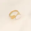 Wholesale Fashion Waves Stainless Steel Inlay Open Ring