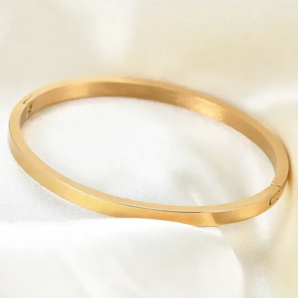 Wholesale Fashion Solid Color Titanium Steel Bangle