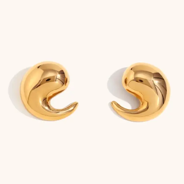 Wholesale 1 Pair Simple Style Commute Butterfly Inlay Stainless Steel Zircon 18K Gold Plated PVD Coated Ear Studs