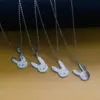 Wholesale Women's Fashion Rabbit Letter Stainless Steel Necklace Plating Titanium Steel Necklaces