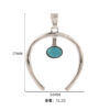 Wholesale Cross-border hot-selling European and American trend retro turquoise cow head pendant simple horseshoe sweater chain accessories