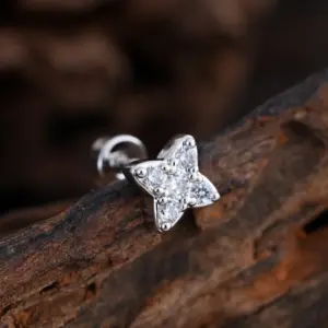 3346 Silver / Ear Studs