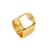 Wholesale Opener Ring Laser Cut Hollow Beer Bottle Opener Titanium Steel Ring