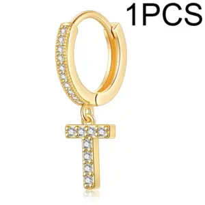 Single Alphabet Letter Earrings T
