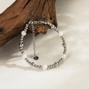 Bracelet-Steel Color 6mm