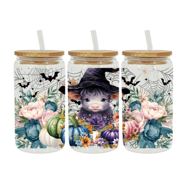 Wholesale Skull cup 16oz Cup UV DTF Wraps