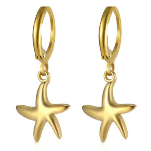 Golden glossy curved starfish