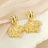 Wholesale 1 Pair Elegant Lady Classic Style Asymmetrical Irregular Solid Color 304 Stainless Steel Titanium Steel Titanium Steel 18K Gold Plated Drop Earrings