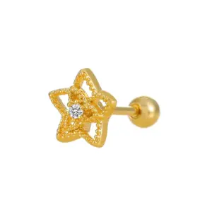 17 Imitation Gold# Five-Pointed Star 8578 / Copper