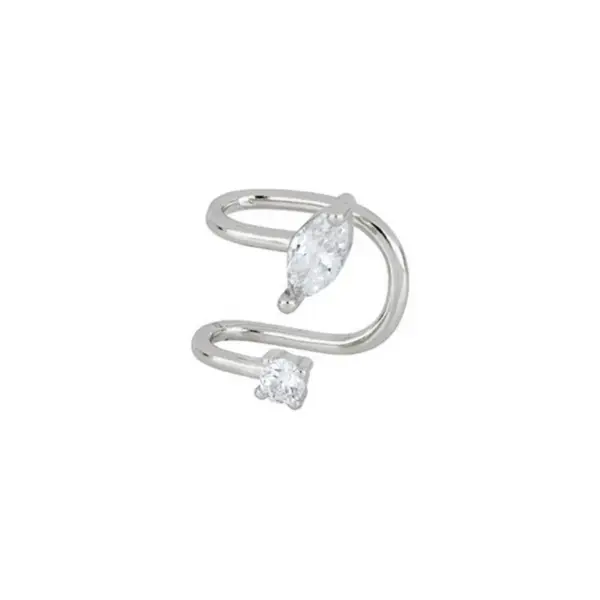 Wholesale 1 Piece Fashion U Shape Plating Copper Zircon Ear Cuffs