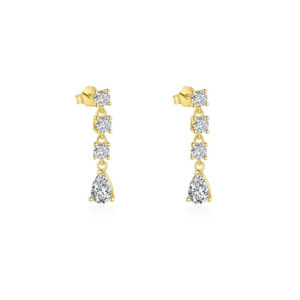 E4754-gold/pair / 925 silver