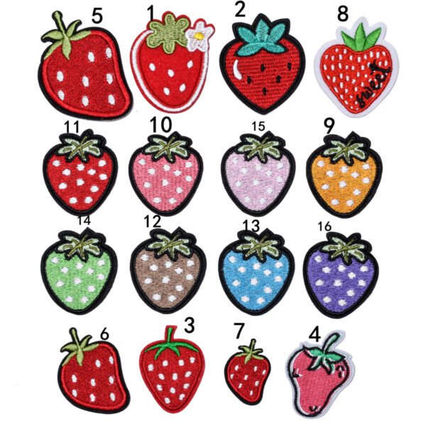 oly-c57a7b61b1fb0913e3dd2623af28ba92 Wholesale Ft flower strawberry pineapple embroidery patch