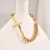 Wholesale PVD Coated Real Gold Plated 18K Portrait Virgin Mary 201 Stainless Steel Classical IG Style Waterproof Non Tarnish Bracelets