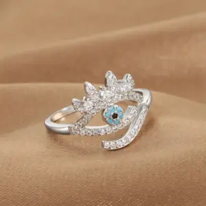 Q-J087 White Gold Color / Adjustable Opening