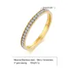 Wholesale Jewelry Simple Style Circle 304 Stainless Steel Rhinestones Plating Inlay Stainless Steel Rings