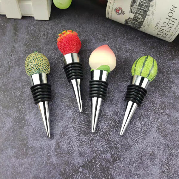 oly-c5a5765739be26e25a76161a665133ab Wholesale Fruit Wine Red Wine Stopper Pineapple Lemon Red Wine Stopper