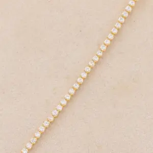 2mm White Diamond-Gold