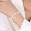 Wholesale Fashion Temperament Titanium Steel 18k Gold Plated Freshwater Pearl Bracelet Wholesale