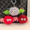 Wholesale Cute Cartoon Little Devil Plush Ball Pendant Funny Style Student Bag Keychain Accessories Fur Ball Manufacturer