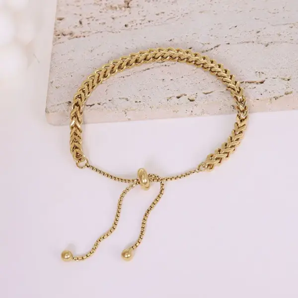 Wholesale PVD Coated Real Gold Plated 18K Gold Printing 304 Stainless Steel Retro Waterproof Non Tarnish