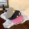 Wholesale Autumn and Winter New American Style Retro Star Forward Hat Women's Casual Simple All-match Face Shown Small Beret Painter Hat