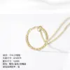 oly-c5e3972c65bc3d67ae0c7acdc9a5f17a Wholesale PVD Coated 14K Gold Real Gold Plated Geometric Stainless Steel Fashion Waterproof Non Tarnish 304 Stainless Steel Necklace