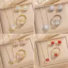 Wholesale PVD Coated Real Gold Plated Heart Shape Stainless Steel Lady Queen Classic Style Waterproof Non Tarnish Jewelry Set