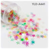 Wholesale YALEDUO oil color 7MM five-inted star DIY oil painting sequins starry sky spread five-inted star golden light plane without holes