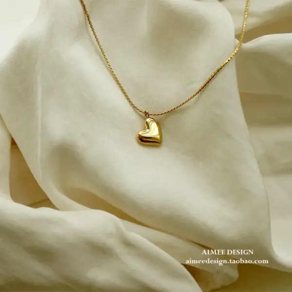 Wholesale PVD Coated 18K Gold Plated Geometric 304 Stainless Steel Simple Style Waterproof Non Tarnish 304 Stainless Steel Necklace