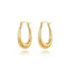 Wholesale 1 Pair Retro Lady U Shape Heart Shape Twist Plating Copper 18k Gold Plated Earrings