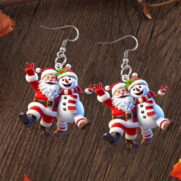 Wholesale and Snowman Cartoon Character Earrings - Fun and Festive Earrings