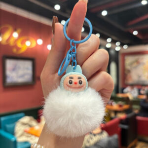 Fur ball style [blue labubu] / 5.2*6.7