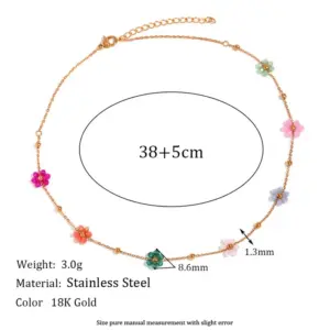 Necklace 38+5cm-Gold