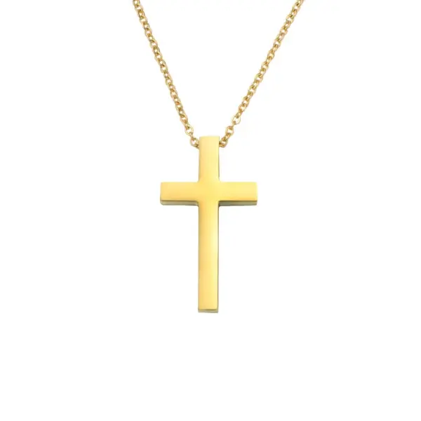 Wholesale Fashion Cross Stainless Steel Patchwork Pendant Necklace