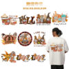 Wholesale Golden Autumn Pumpkin T-shirt Thermal Transfer Hot Stamping