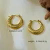 Electroplating 18K Gold Golden Plated Irregular 304 Stainless Steel Simple Style Hoop Earrings