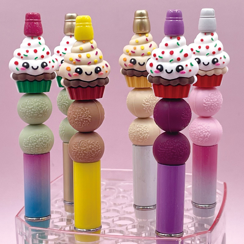 Wholesale 3D silicone teething bead cake string