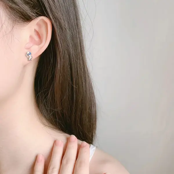 Wholesale Fashion Technology Copper Plating Ear Studs 1 Pair