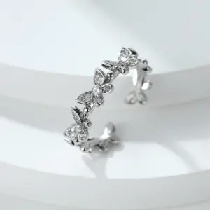 Platinum White Diamond / Adjustable Opening