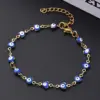 Wholesale Ethnic Style Classic Style Artistic Devil's Eye Heart Shape Simple 304 Stainless Steel 18K Gold Plated Bracelets In Bulk