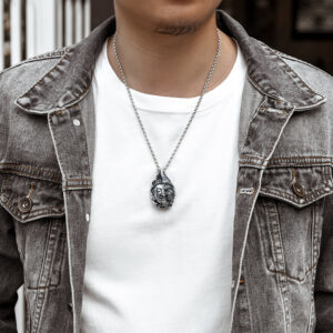 Pendant + Pearl steel chain