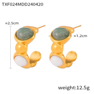 TXF024-Gold earrings