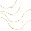 Wholesale Jewelry Simple Style Heart Shape 304 Stainless Steel 18K Gold Plated Plating Stainless Steel Necklaces