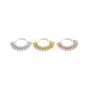 1 Piece Nose Rings & Studs Fashion Round Brass Inlay Zircon