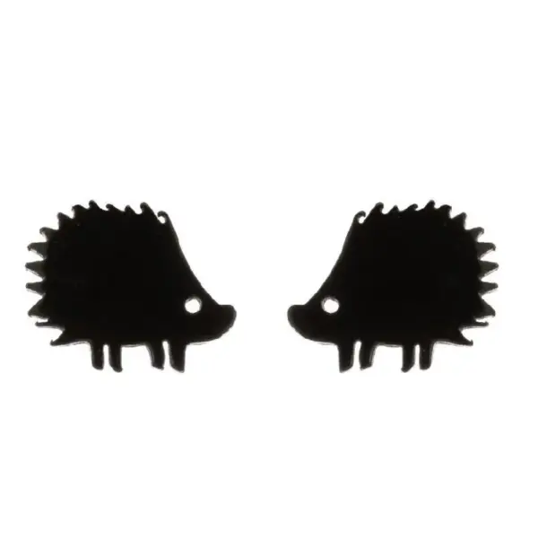 PVD Coated 18K Gold Real Gold Plated Hedgehog 304 Stainless Steel Fashion Waterproof Non Tarnish Ear Studs