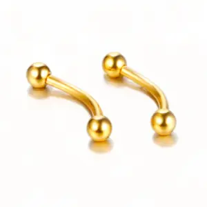 Golden Ball/One Piece / 1.2*8+3mm