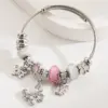 Wholesale Casual Elegant Classic Style Bear Butterfly 304 Stainless Steel Bangle In Bulk