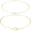 Wholesale Jewelry Casual Simple Style Geometric 304 Stainless Steel 18K Gold Plated Choker