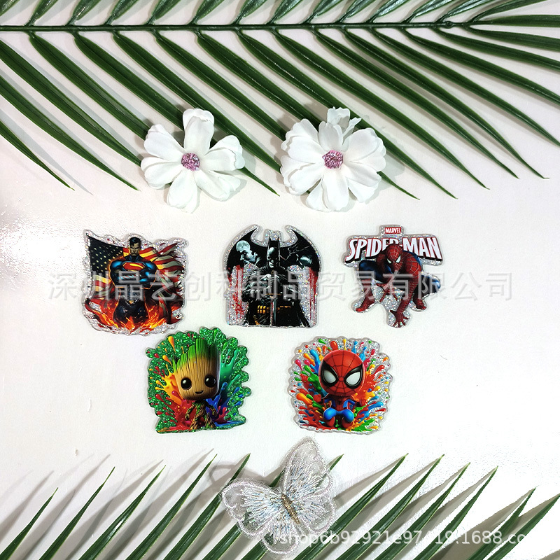 Wholesale of sequined acrylic DIY aessories and jewelry