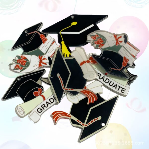 Wholesale DIY Campus Style Graduation Season Bachelor's Cap Earring Accessories